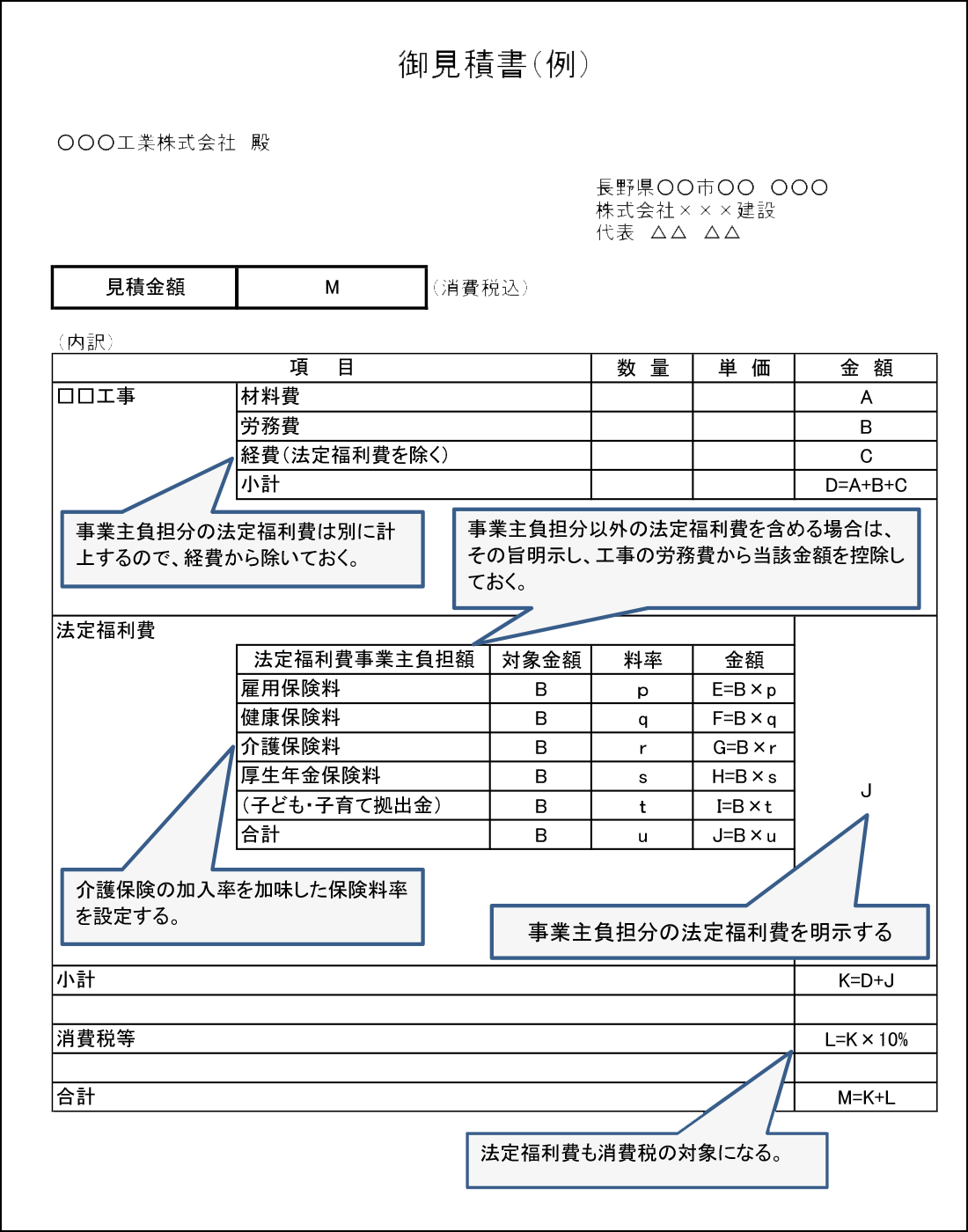 標準見積書